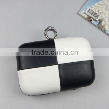 NEW Top Quality Black And White Match Minaudiere&Jewelry Box Cultch Bags