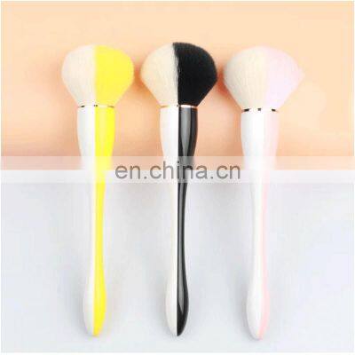 Dual Color Hair and Handle Makeup Brush Double Colored Powder Blush Brush Pro Single Makeup Brush