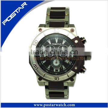 High Quality Alloy Quartz Watch with Alloy Band Multfunction Watch