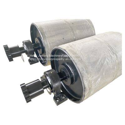 AFNOR Carbon Steel Belt Conveyor Snub Pulley for Quarry