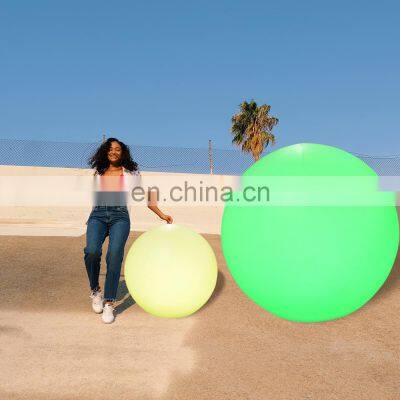 Dia.100cm Fashion Colorful LED Lighting Big Plastic Decoration Garden Ball solar ball light Holiday Lighting