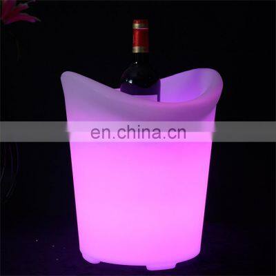 nightclub bars restaurant event party champagne decorative Luminous Multi Color Changing Plastic Led Beer Ice Bucket