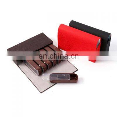 Customize New Design 7 Days Weekly Pill Storage Box with PU Leather Wallet Organizer