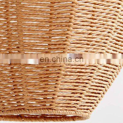 Hot Sale Best Price Jute Lampshade Rustic 100% Nature Straw Woven Rope Pendant Decor Home Vietnam Supplier photo-4
