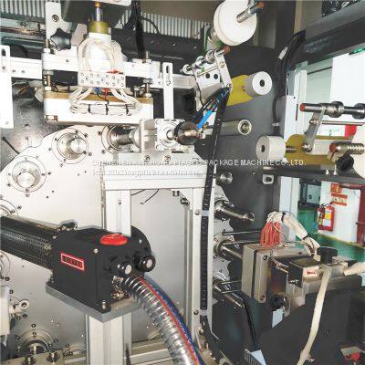 Automatic 2-color Round and Flat Container Hot Stamping for Plastic Metal Vodka Spirit Wine Bottle Cap Hot Stamp Printer Machine photo-4