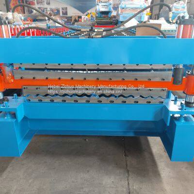 Double Layer PPGI Color Steel 5v Roofing Sheet Cold Deck Corrugated Roll Forming Making Machine Factory Price photo-3