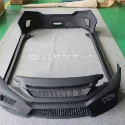 It is Suitable for Honda Ten-generation Civic Modified Front Bumper Rear Bumper One-piece Side Skirt photo-4