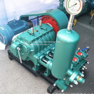 BW150 three cylinder grouting machine manufacturer's stock cement slurry delivery pump diesel high-pressure piston grouting machine