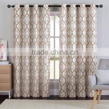 100%Polyester Factory Cheap Jacquard Luxury Curtain Design Living Room Curtains photo-4