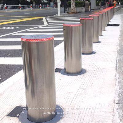 UPARK Good Quality Car Yard Pedestrian Traffic Security Road Bollard Anti-theft Driveway Safety Post Automatic Electric Bollards