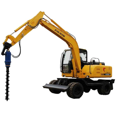 Hydraulic soil drill Excavator accessories Hydraulic spiral pile Drilling rig Earth drill