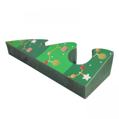 Meow Love New Design Combination Magic Organ Christmas Tree Cat Toy Collapsible Vertical Wear-Resistant Cat Scratching Board Toy photo-3