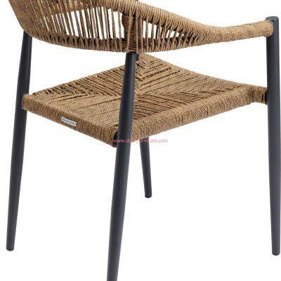 Outdoor Dining Chairs Wicker Aluminium All Whether Arm Chair photo-4