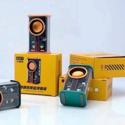 2023 Transparent Portable Mini Subwoofer 3D Surround Sound TWS Audio Wireless Bluetooth Speaker photo-6
