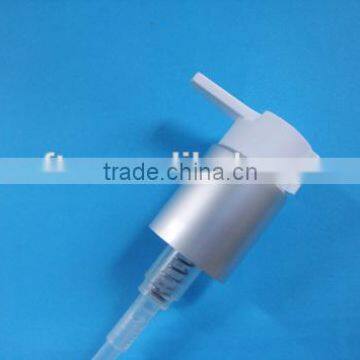 Matt silver long nozzle plastic cosmetic cream pump/cosmetic treatment pump