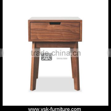 NI-221 Modern Design Furniture Walnut Wood Bedroom Nighstand