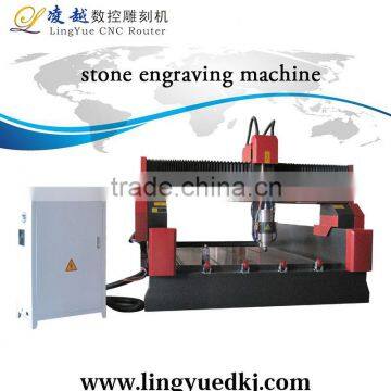 lingyue heavy duty lathe more efficient stone cnc engraving machine