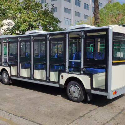 Large 23-seater Enclosed Electric Sightseeing Vehicle, High-frequency Shuttle Bus, Supports Logo Customization photo-5