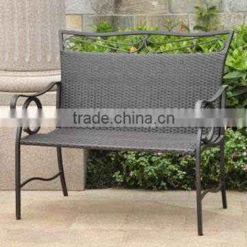 High quality best selling Brown wicker PE chair with iron frame from Vietnam