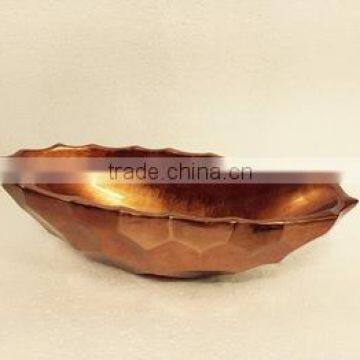 High quality best selling eco friendly lacquered metallic copper salad bowl from Viet Nam