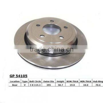 High quality JY 15634 anti-rusty treatment brake disc rotors