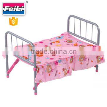 Feili doll girl toy china kid toys china toy factory folding iron doll bed