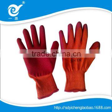 cotton anti-skidding latex coated work glove various corlor