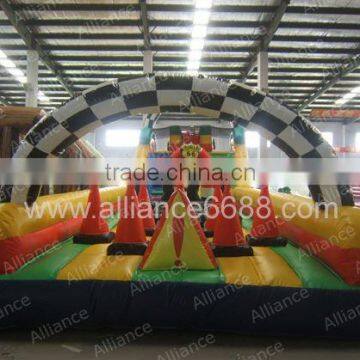 inflatable obstacle inflatable ride car race track