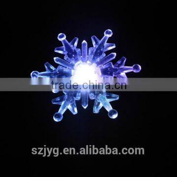 Christmas Transparent Snowflake Led Light Decoration Christmas Street Light With Sucker Base