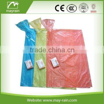 PE Material waterproof Type emergency disposable poncho