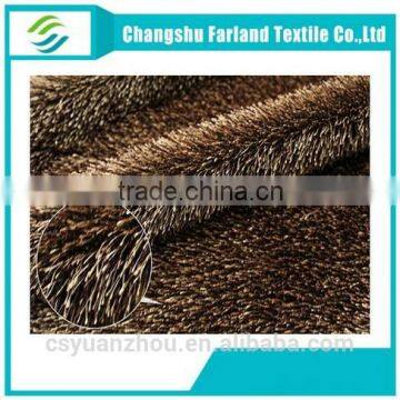 Cationic Peacock Velvet Fabric Yarn Designer Fabric photo-3