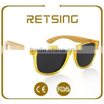 Laser logo wooden sunglasses bamboo sunglasses wholesale