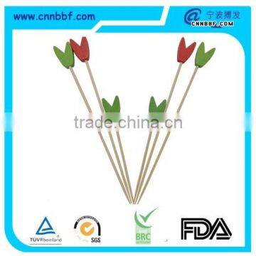 Petal Shape Bamboo Skewer Bamboo Stick for Party photo-2