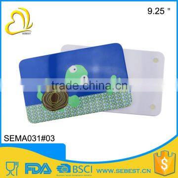 wholesale surface shiny non-slip melamine square breakfast board