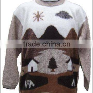 NATURE KNITTED ALPACA WOOL SWEATER