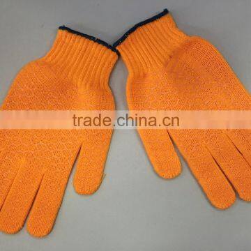 reticular fishing knitted anti-slip gloves cotton working glove