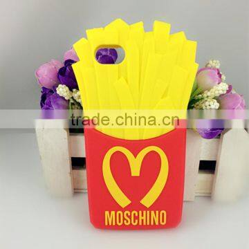 Chips Cell Phone Case French Fries 3D Cute Cartoon Mobile Phone Silicone Case For IPhone4/4s/5/5s/6/6 Plus Factory Wholesale photo-2