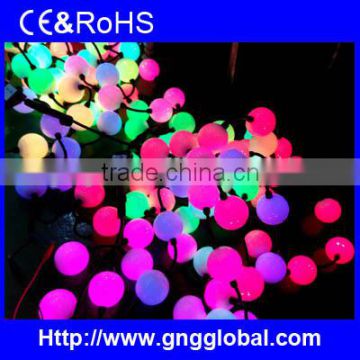 50mm diameter led ball string rgb colorfull effect madrix software dmx led ball light