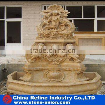 stone carving wall fountain, baby sculpture wall fountain