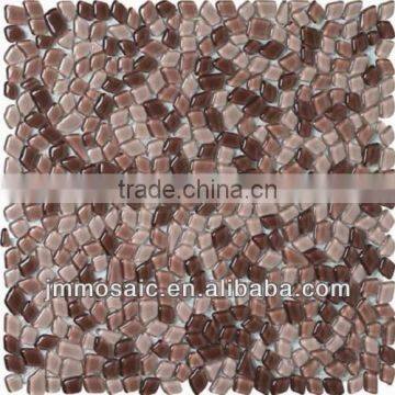 Cobble glass mosaic tile Pebble glass mosaic tile