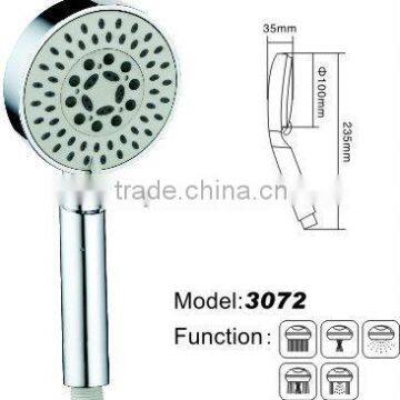 bathroom plastic high quality shower hand with 5-function