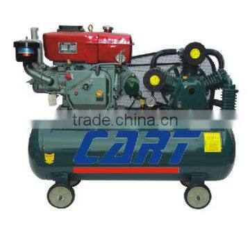 7.5kw/10hp Used piston diesel engine air compressor diesel portable