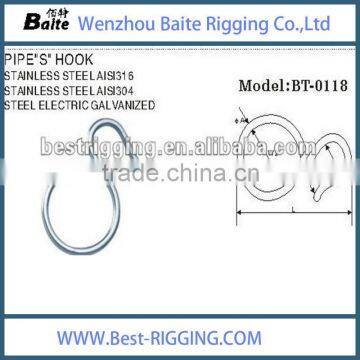 Steel Electric Galvanized Pipe "s" Hook in China Manufacturer Rigging Hardware photo-3
