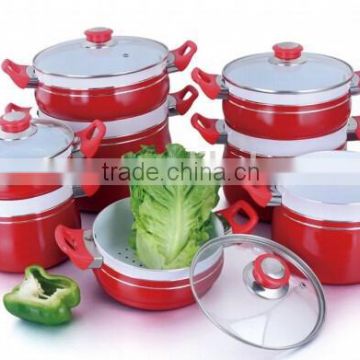 12pc ALUMINUM COUSCOUS POT SET