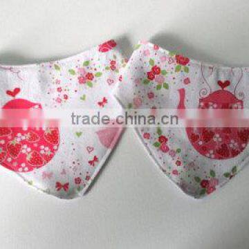 Custom Wholesale 100% Cotton Baby Bibs