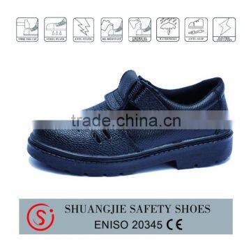 CE EN ISO 20345 summer steel toe safety shoes,safety sandal with genuine leather