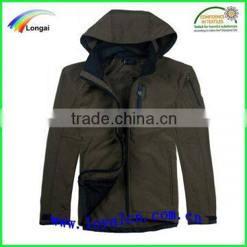 brown softshell jacket for men & zipper softshell jacket