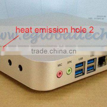 Fanless Mini PC With i3 4010u Core 2G RAM 1TB HDD 300M WIFI Bluetooth Home Gaming 4K HD Streaming PC photo-2