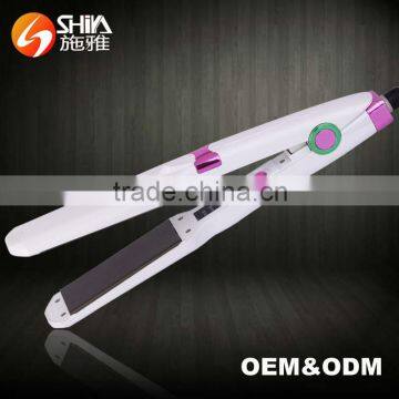 chinese wavy flat iron cheap and good quality hair straightener titanium SY-893 white