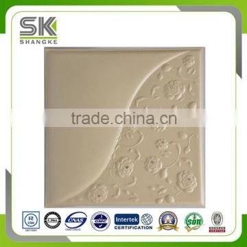 Classical Design Faux Leather Carved 3D Wall Panel For Hotel